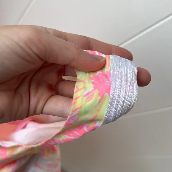 Lilly Pulitzer Janice Dress White Yellow Pink Sunkissed Glow Floral Shift 0 - Picture 9 of 9